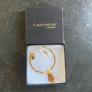 Brand New Alex and Ani Gold Adjustable Beaded Bracelet